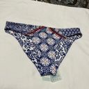 Luli Fama  Naughty Girl Blue/White Full Bikini Bottom Sz M Medium NWT Photo 10