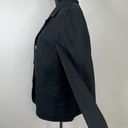 J.Jill  Mother of Pearl Button Front Black Blazer Size 14 Photo 7