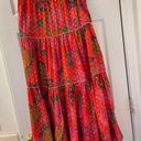 Farm Rio Banana Flowers NWT Tiered Ruffle Floral Maxi Skirt Photo 8