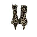 The Moon Matisse Walkin Boots Beige Cowhair Leopard Print Heeled Size 8 Photo 4