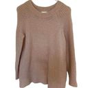 Lou & grey  Waffle Knit Pink Pullover Sweater Size Medium alpaca blend Photo 0