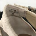 Unisa  Unareia Cream Embroidered Eyelet Ankle Strap Espadrille Wedge Sandals 8 Photo 12