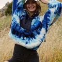 Free People  Hit The Slopes Pullover Ocean Tie-dye Combo Women’s L NWT Sweater Photo 0