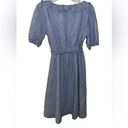 Draper James NWT  Blue and white checked ruffled Lined Dress With Belt S Photo 5