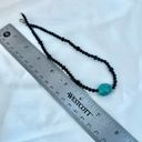 Onyx  and turquoise choker necklace Photo 6