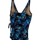 Carole Hochman  Women's One Piece Swimsuit, Blue Floral, Size Small/6 UPF 50+ New Photo 3