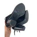 Jessica Simpson  Chassie Black Suede Leather Fringe Ankle Boot Booties Womens 6M Photo 1