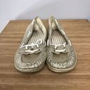 SO Women's  Brand Casual Flats Gold Shimmer Size 6.5 Medium Photo 2