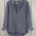 BeachLunchLounge  Striped Linen Blouse | SZ M Photo 0