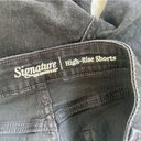 Levi Strauss & CO. Solid Black High Rise Shorts Photo 5