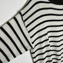 ee:some Black & White Striped Knit Crewneck Sweater Photo 2