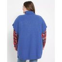 Lane Bryant NWT ‎ Blue Side-Button Poncho in Deep Ultramarine Size 14/20 Photo 6