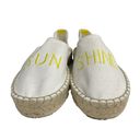 American Eagle  Aerie Sunshine Espadrilles Flats Slip On White Size 6 Photo 3