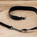 Buckle Black Berkeley Double  Silver Patent Leather Waist Belt Women’s S to M Photo 2