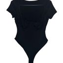 One Piece low cut black bodysuit  xs/small Photo 0