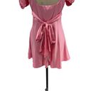 Dolls Kill  x Care Bears Here to Cheer Mini Dress Pink Satin Babydoll Size Large Photo 9