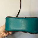 Liz Claiborne Rare Vintage 1980's  Kelly Green w/Brown Trims & Strap Camera Bag Photo 5