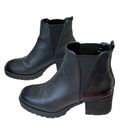 MIA Jody Black Chunky Zip Ankle Boots Booties Women Sz 7.5 Photo 2