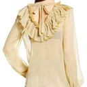 Endless Rose  Ruffle V-neck Blouse in Yellow Size S Photo 2