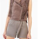 BCBGMAXAZRIA 💕💕 Mike Faux Suede Fringe Vest Photo 1