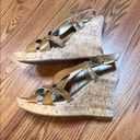 Guess  Brown Strappy Cork Wedge Sandals S8 Photo 0