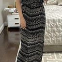 Lush Clothing Lush Black & White Cinched Waist Maxi Dress Photo 0