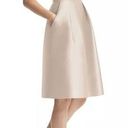 Alfred Sung  V Neck A Line Sleeveless Cocktail Dress Cameo Light Pink Size 8 D768 Photo 0