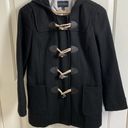 Banana Republic  Factory Wool Blend Hooded Toggle Button Front Peacoat Size S Photo 8