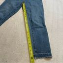 Gap  Girlfriend Raw Frayed Hem Denim Jean Cropped Dark Indigo Women’s Size 26 Photo 9