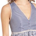 J.O.A. Embroidered Peplum Gingham Cropped Top, Size M New with Tag Photo 4