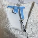 Draper James NWT  Bessie white lace trim button down shirt Sz 4 Photo 2