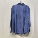 Vintage Venezia jeans Top Blue Striped Button Up Cotton blend size 18/20 classic Photo 2