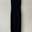 Naked Wardrobe NWOT  Black Sleeveless Mock Neck Maxi Dress Photo 4