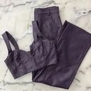 ZARA Purple Faux Leather Pants Photo 1