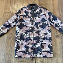 Love Tree  pink brown camo long bomber jacket size large Photo 10
