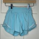 Lululemon Icing Blue Hotty Hot 4” - Size 0 Photo 0