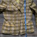 Anne Klein  Suit Yellow Tweed Skirt Suit Set 6 Photo 6