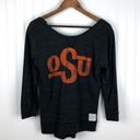 Retro Brand OSU  Sweatshirt Size Medium Grey Slouchy Heathered Graphic Photo 0