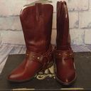 Dingo  - Dl 251 appaloosa wine tall cowboy boots w/ harness size 6.5 NIB Photo 0