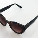 Cole Haan Cat Eye Tortoise Shell Sunglasses Brown Tan Dark Lens Non Prescription Photo 3