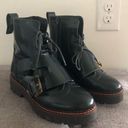 Scotch & Soda  Olivine Leather Brogue Biker Combat Boots Photo 4