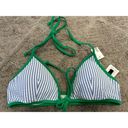 J.Crew  Tipped Seersucker Tie Front Bikini Top G1335 XS NWOT Photo 3