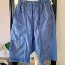 Free People NEW  Marbella Crop Oversized Slouchy Harem Blue Pants Photo 5
