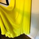 Jay Godfrey  Neon Yellow Georgette Zipper Fully Lined High Slit Gown Dress Size 2 Photo 5