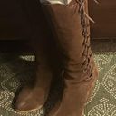 sbicca  RARE lace up/ zipper boho suede boots sz 9 Photo 7