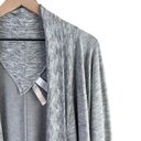 Athleta  Nirvana Wear Two Ways Wrap Open Front Cardigan Sweater Heather Gray, S Photo 4