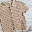 Madewell  Barbrook Button Front Sweater Polo Shirt Photo 3