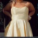 Dillard's Yellow Satin Dress Photo 0