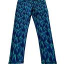 Xersion  Quik Dry Leggings Size 2XL Stet h No chafe seams NEW Blue Phonenix print Photo 2