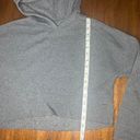 Ci Sono Cropped Hoodie Charcoal Gray Photo 3